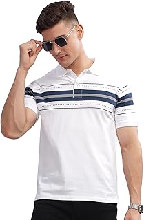  Regular Fit Polo T-Shirt for Men| Printed Polo T-